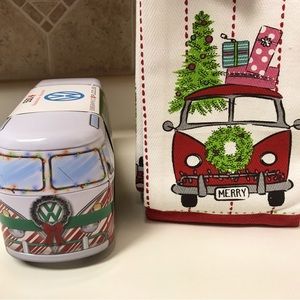 Van tin and towel gift set